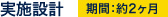 実施設計 期間:約2ヶ月